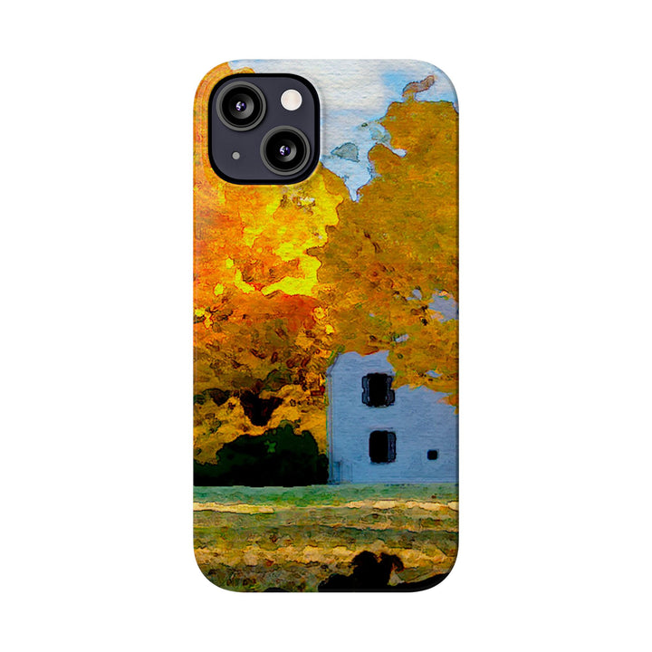 Slim Cute Phone Cases for Iphone - | iPhone 15 Case | iPhone 15 Pro Max Case, Iphone 14 Case, Iphone 14 Pro Max, Iphone 13, New England Fall Leaves - Studio40ParkLane