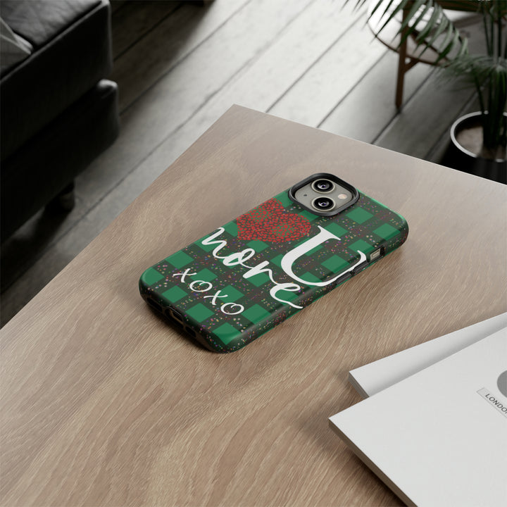 Cute IPhone Case | iPhone 15 Case | iPhone 15 Pro Max Case, Iphone 14 Case, Iphone 14 Pro Max Case IPhone Case for Art Lovers, Love You Green - Studio40ParkLane