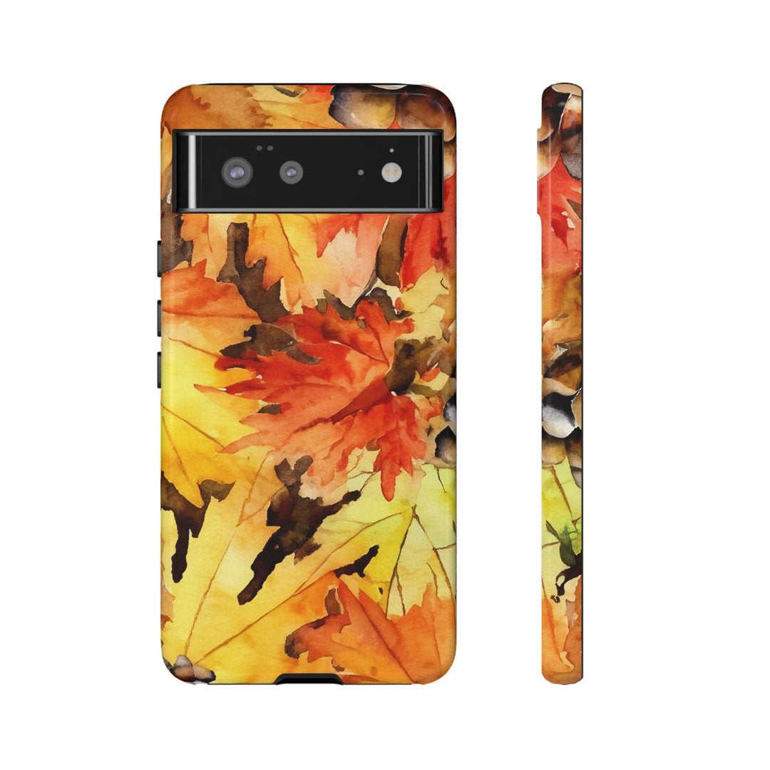 Impact Resistant, Fall Leaves, Cute Phone Cases for Samsung S24, S23, S22, S21, IPhone 15 pro Iphone 14 pro Iphone 13 IPhone 12 Iphone 11 - Studio40ParkLane