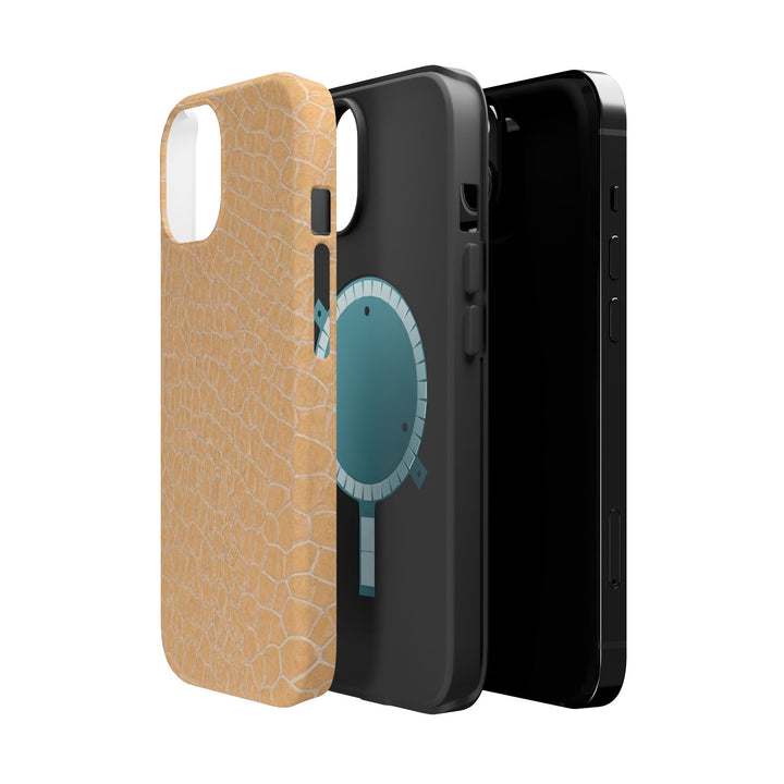 Non Leather Beige Color Pattern Magsafe Cute Phone Case for Iphone Gift for Her, | iPhone 15 Case | iPhone 15 Pro Max Case, Iphone 14, Iphone 14 Pro Max, Iphone 13, Iphone 16 - Studio40ParkLane