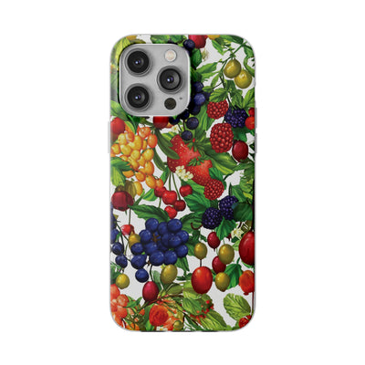 Cute Flexi Phone Cases, For Samsung Galaxy and Iphone, Summer Mixed Fruit, Galaxy S23 Phone Case, Samsung S22 Case, Samsung S21, Iphone 15, Iphone 14, Iphone 13