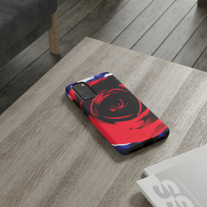 Cute Samsung Phone Case | Aesthetic Samsung Phone Case | Red Rose | Galaxy S23, S22, S21, S20 | Luxury Double Layer | Cool - Studio40ParkLane