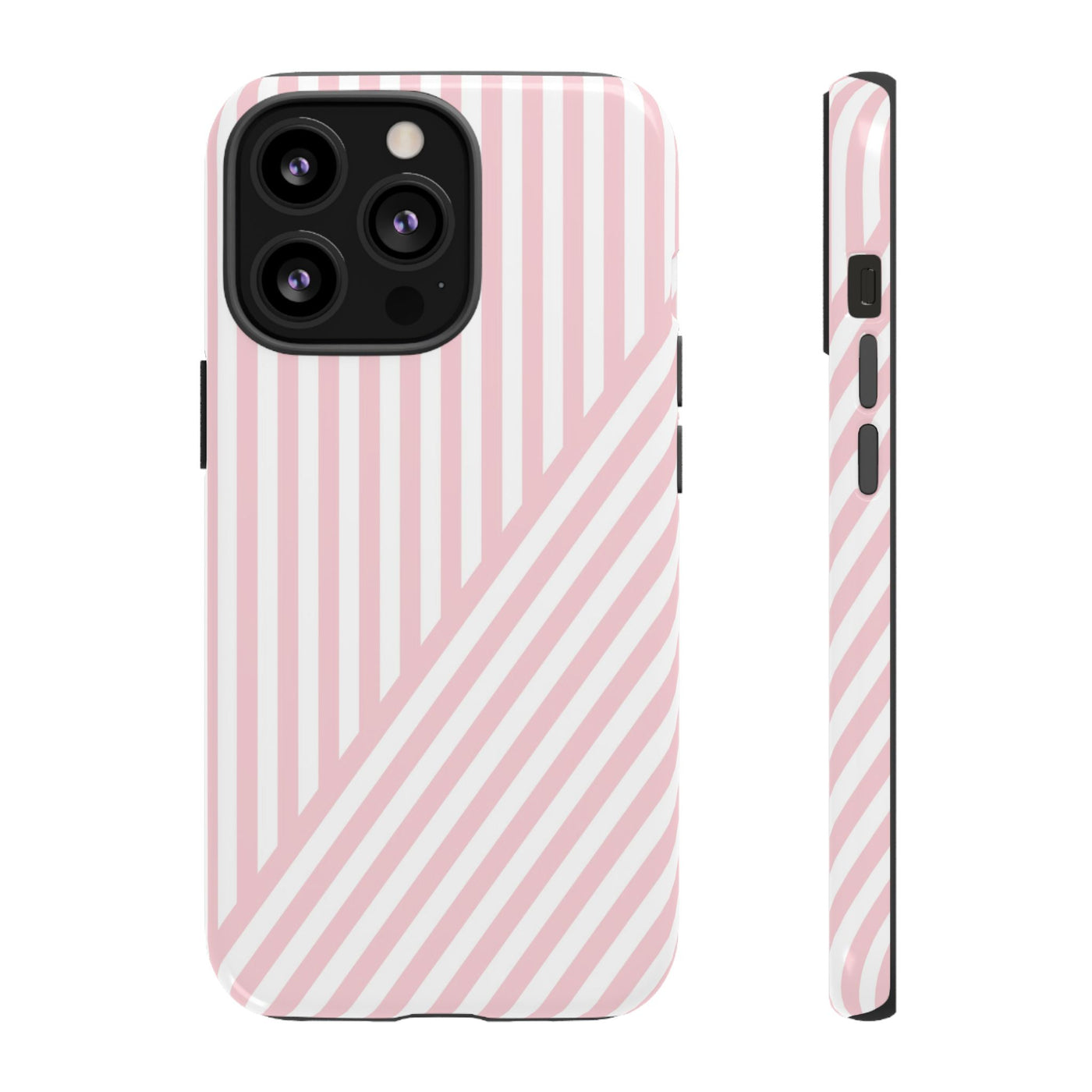 Custom Personalized Tough Phone Case - Aesthetic Stripes - For iPhone 17 Pro Max iPhone 16 Pro iPhone 15 Iphone 14 Iphone 13 Plus 13 12 11 - Studio40ParkLane