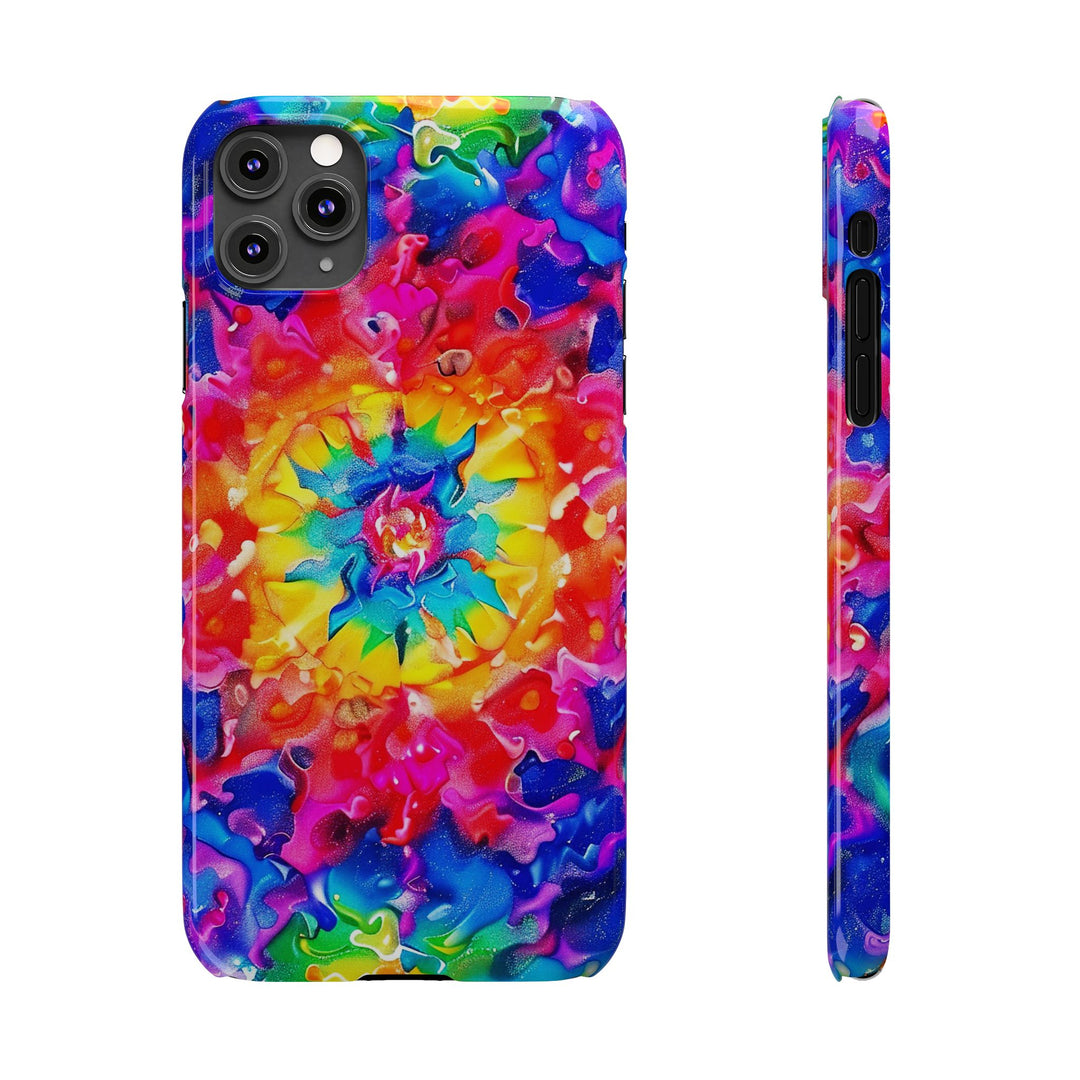 Slim Tie Dye Faux Glitter Gift for Her Cute Phone Cases for Iphone 16 Pro Max | iPhone 15 Case | iPhone 15 Pro Max Case, Iphone 14, Iphone 14 Pro Max, Iphone 13 12 11 8 7 - Studio40ParkLane