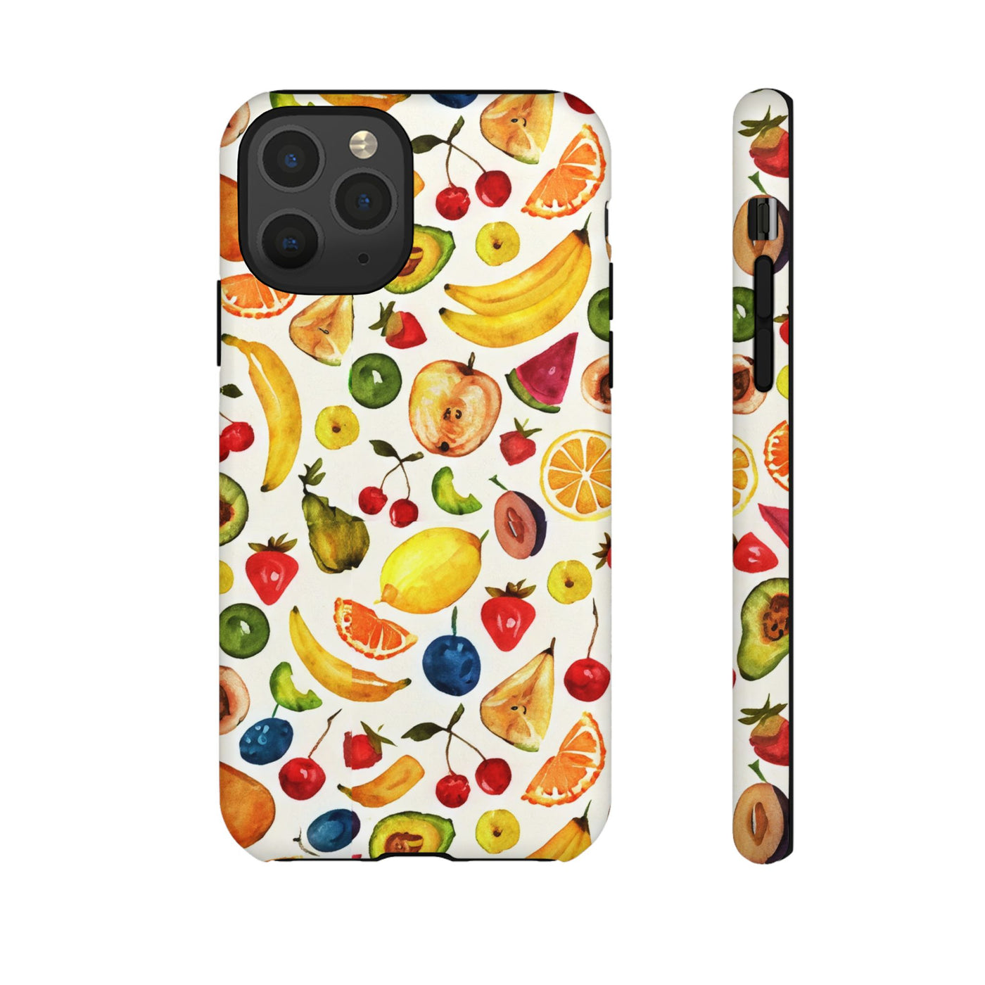 Impact Resistant, Mixed Fruits, Cute Phone Cases for Samsung S24, S23, S22, S21, IPhone 15 pro Iphone 14 pro Iphone 13 IPhone 12 Iphone 11