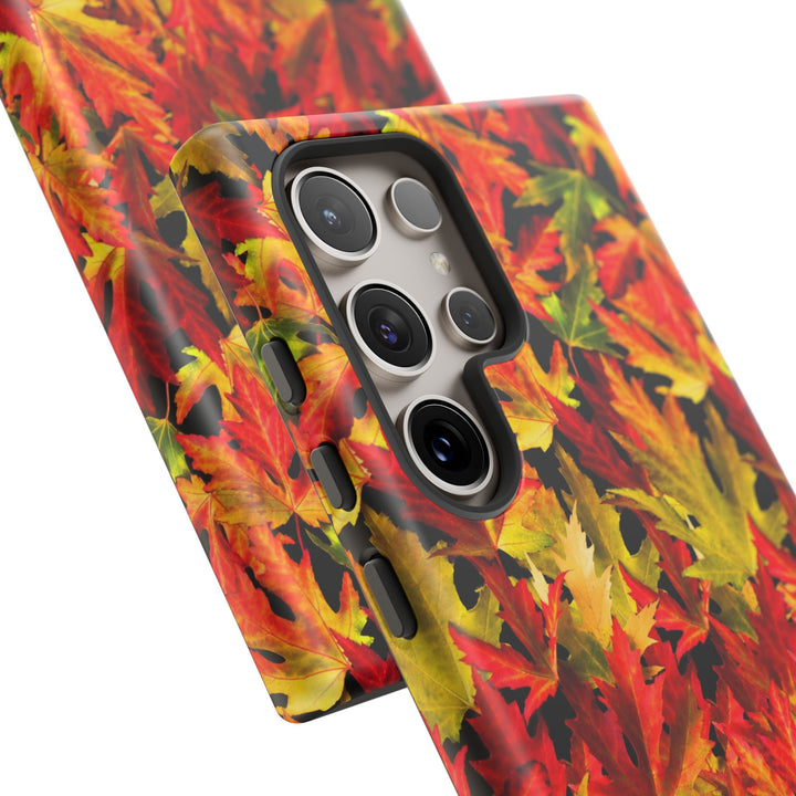Fall Leaves Impact Resistant, Cute Phone Cases for Samsung S24, S23, S22, S21, IPhone 15 pro Iphone 14 pro Iphone 13 IPhone 12 Iphone 11 - Studio40ParkLane
