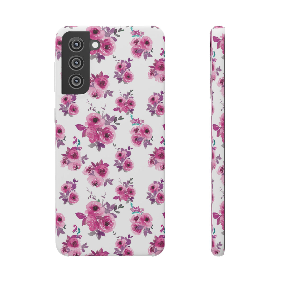 Sleek Snap Flowers Gift for Her Cute Phone Case for iPhone 16 15 14 13 12 11 X Xs Max Xr Pro Plus Samsung Galaxy S24 S23 S22 S21 S20 Ultra