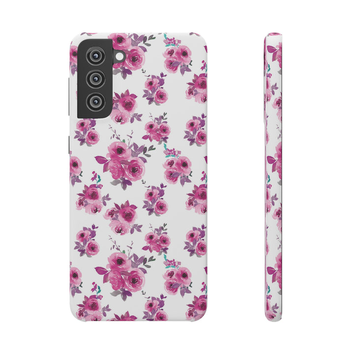 Sleek Snap Flowers Gift for Her Cute Phone Case for iPhone 16 15 14 13 12 11 X Xs Max Xr Pro Plus Samsung Galaxy S24 S23 S22 S21 S20 Ultra