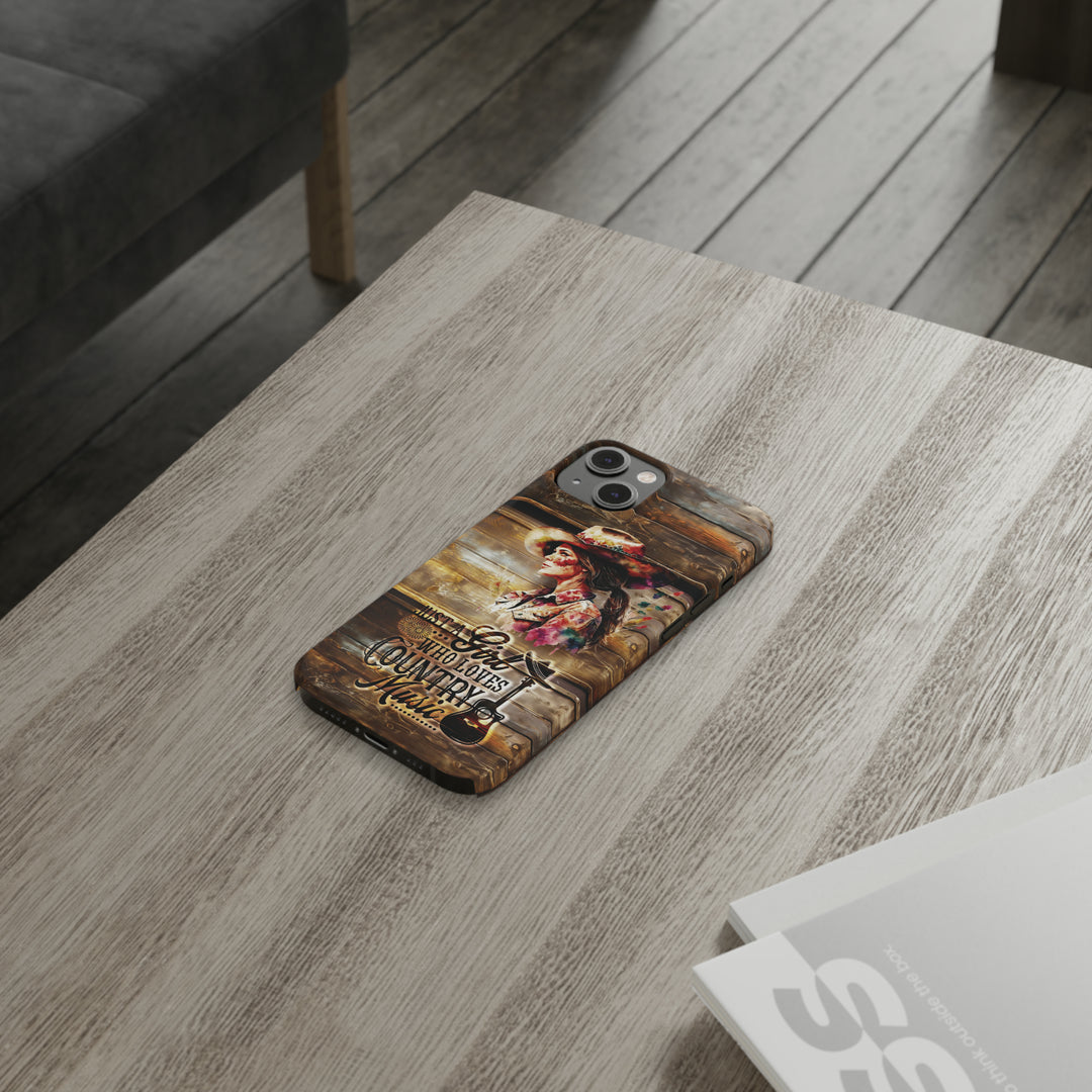 Slim Cute Phone Cases for Iphone - | iPhone 15 Case | iPhone 15 Pro Max Case, Iphone 14 Case, Iphone 14 Pro Max, Iphone 13, Country Music Girl - Studio40ParkLane