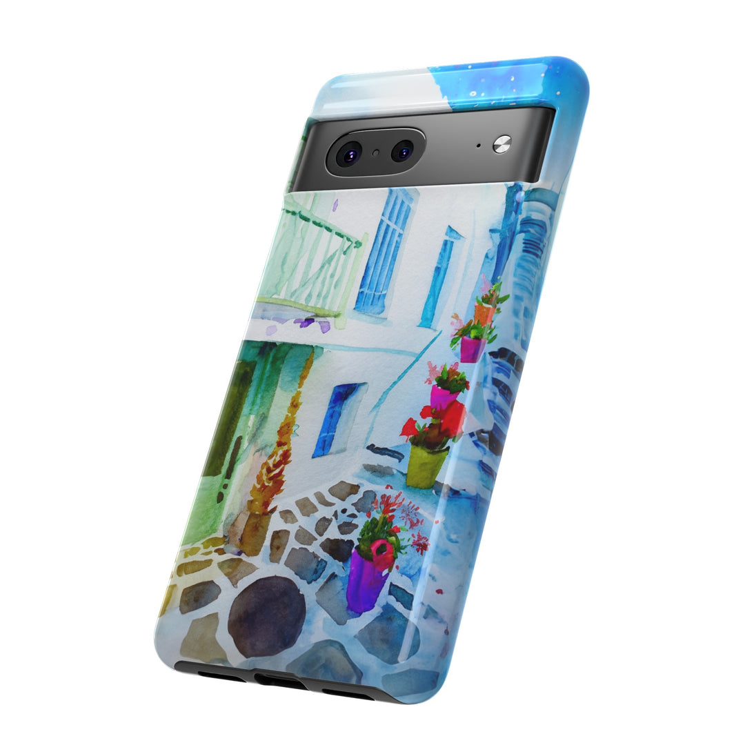 Impact Resistant, Greece House, Cute Phone Cases for Samsung S24, S23, S22, S21, IPhone 15 pro Iphone 14 pro Iphone 13 IPhone 12 Iphone 11 - Studio40ParkLane