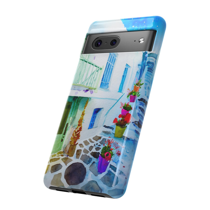 Impact Resistant, Greece House, Cute Phone Cases for Samsung S24, S23, S22, S21, IPhone 15 pro Iphone 14 pro Iphone 13 IPhone 12 Iphone 11 - Studio40ParkLane