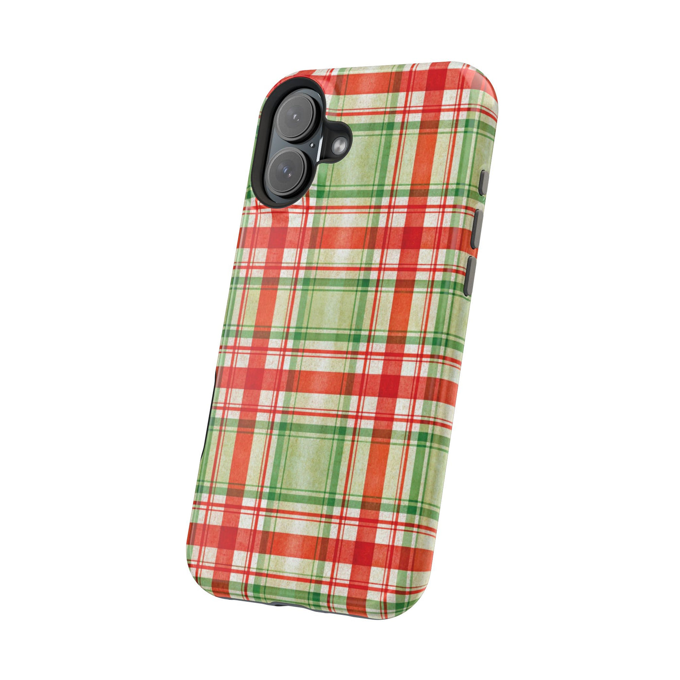 Aesthetic Tough Magsafe Red Green Checkered Phone Case - For iPhone 17 Pro Max iPhone 16 Pro iPhone 15 Iphone 14 Plus 13 Pro 12 11 10 - Studio40ParkLane