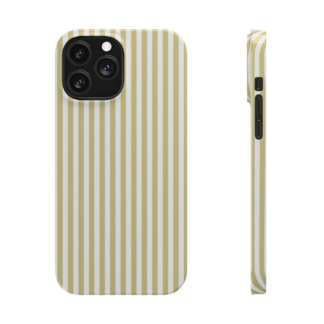 Slim Soft Yellow Striped Cute Phone Case for Iphone 16 - | iPhone 15 Pro Max Case | iPhone 14 Case Iphone 13 12 11 10 9 8 7 XS Gift for Her - Studio40ParkLane