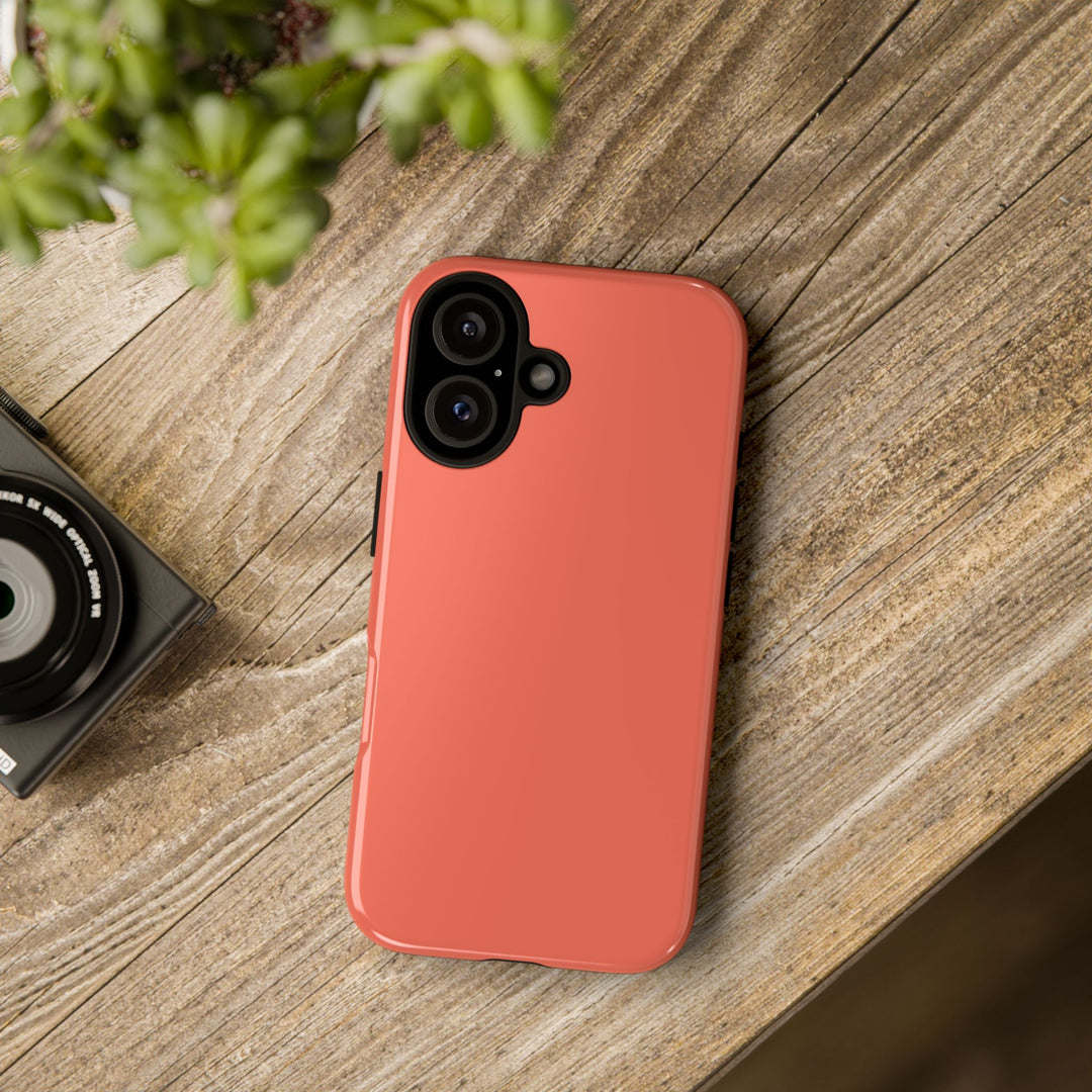 Premium Tough Coral Pink Orange Gift for Her Cute Phone Cases for Samsung S25 S24, S23, S22, S21, Iphone, 16, 15, 14, 13 Pro Max Ultra - Studio40ParkLane