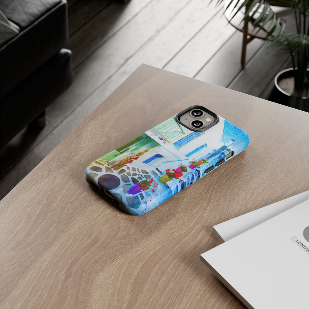 Impact Resistant, Greece House, Cute Phone Cases for Samsung S24, S23, S22, S21, IPhone 15 pro Iphone 14 pro Iphone 13 IPhone 12 Iphone 11 - Studio40ParkLane