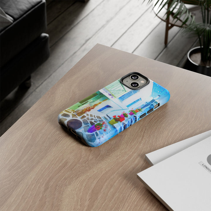 Impact Resistant, Greece House, Cute Phone Cases for Samsung S24, S23, S22, S21, IPhone 15 pro Iphone 14 pro Iphone 13 IPhone 12 Iphone 11 - Studio40ParkLane