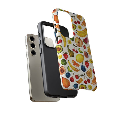 Impact Resistant, Mixed Fruits, Cute Phone Cases for Samsung S24, S23, S22, S21, IPhone 15 pro Iphone 14 pro Iphone 13 IPhone 12 Iphone 11