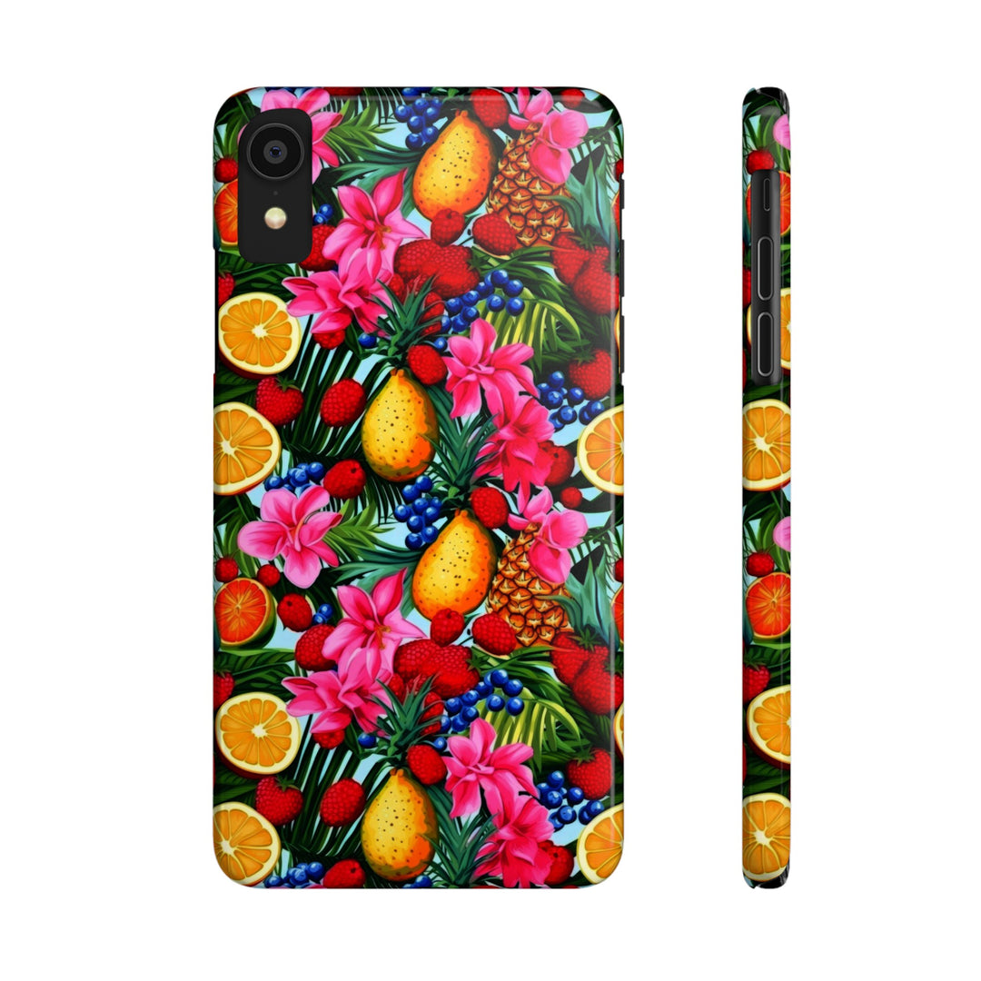 Slim Cute Phone Cases for Iphone - | iPhone 15 Case | iPhone 15 Pro Max Case, Iphone 14 Case, Iphone 14 Pro Max, Iphone 13, Summer Mixed Fruit - Studio40ParkLane