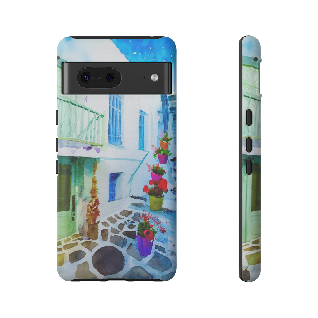 Impact Resistant, Greece House, Cute Phone Cases for Samsung S24, S23, S22, S21, IPhone 15 pro Iphone 14 pro Iphone 13 IPhone 12 Iphone 11 - Studio40ParkLane