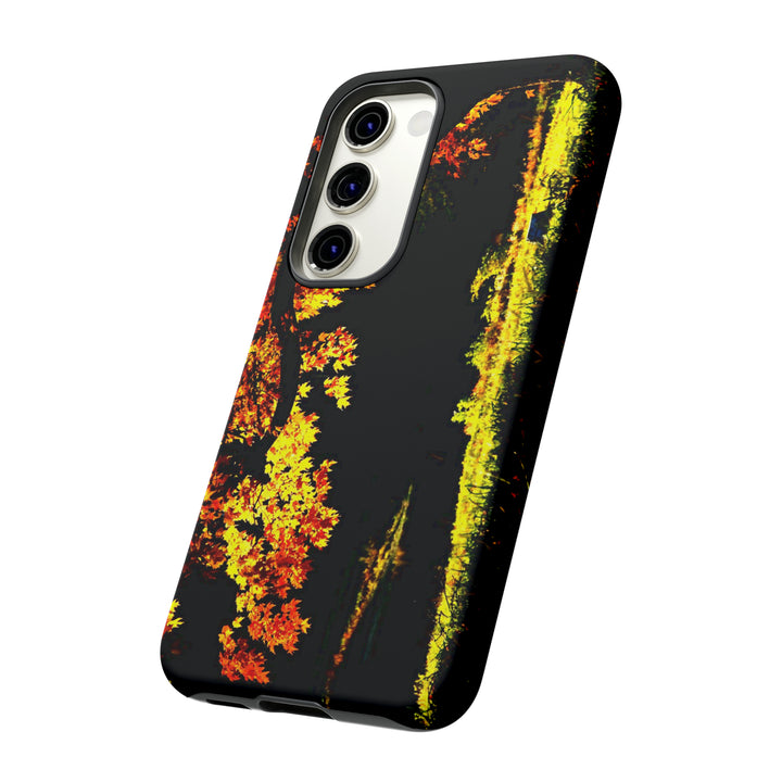 Cute Samsung Phone Case | Aesthetic Samsung Phone Case | Fall Leaves North Bridge | Galaxy S23, S22, S21, S20 | Luxury Double Layer | Cool - Studio40ParkLane