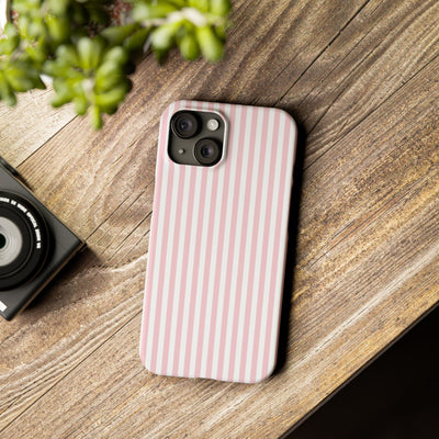 Slim Sweet Pink Striped Cute Phone Case for Iphone 16 - | iPhone 15 Pro Max Case | iPhone 14 Case Iphone 13 12 11 10 9 8 7 X XS Gift for Her