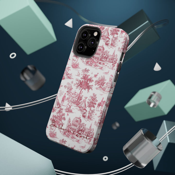 Magsafe French Toile Personalized Initial Custom Gift Cute Phone Cases for Iphone 16 Pro Max | iPhone 15, Pro Max Case, Iphone 14, 13, 12, 11, 10 - Studio40ParkLane