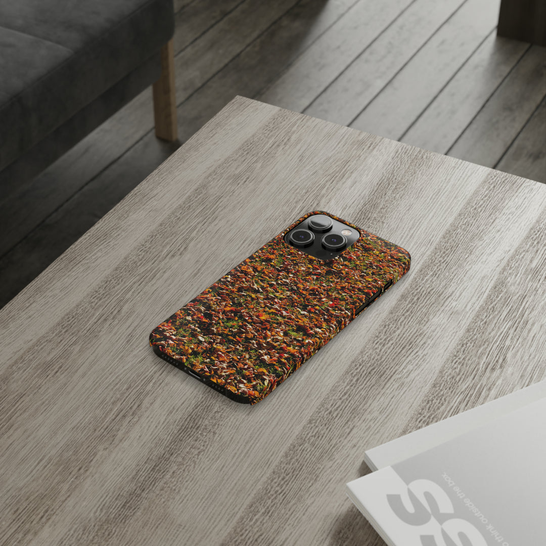 Slim Cute Phone Cases for Iphone - | iPhone 15 Case | iPhone 15 Pro Max Case, Iphone 14 Case, Iphone 14 Pro Max, Iphone 13, New England Fall Leaves - Studio40ParkLane
