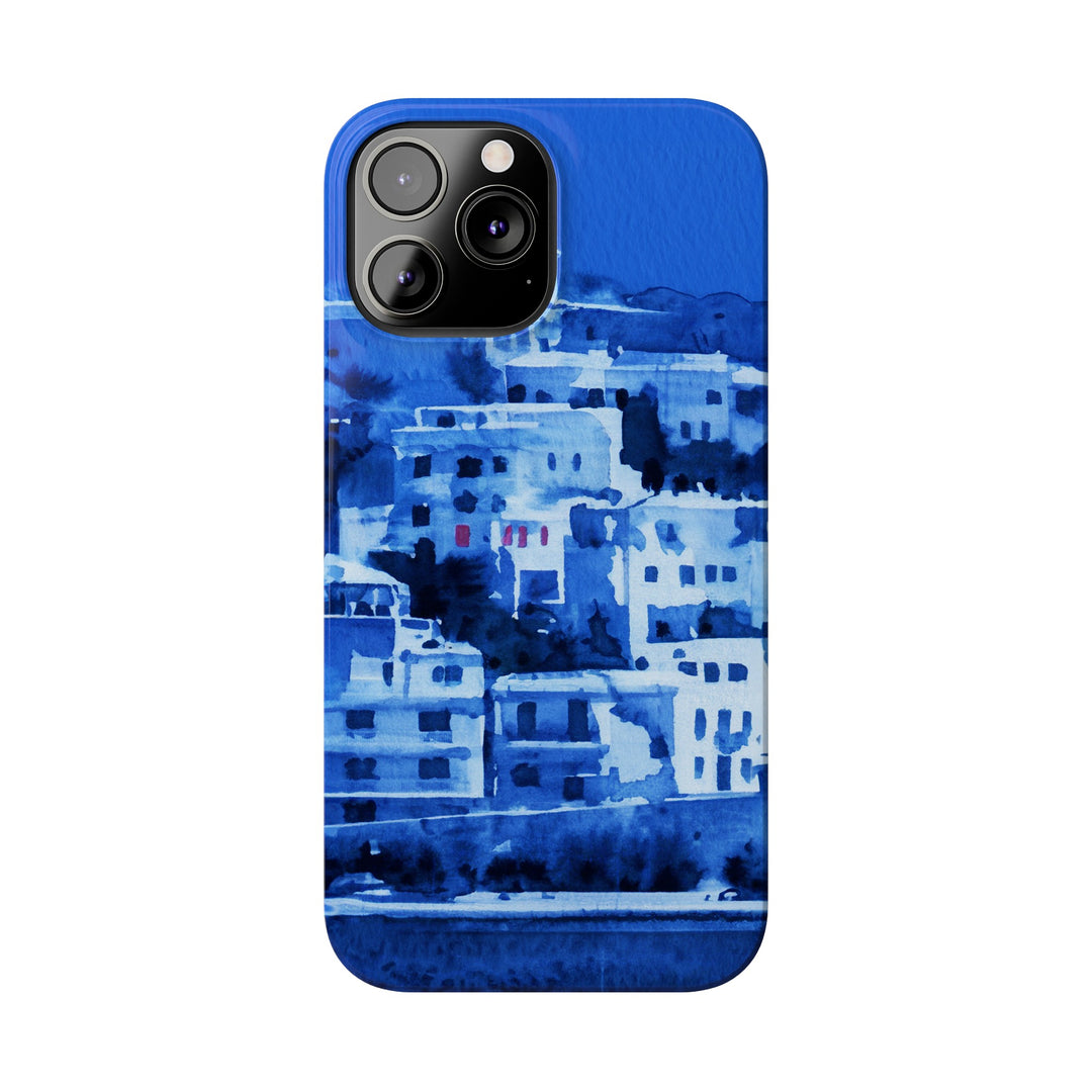Slim Cute Phone Cases for Iphone | iPhone 15 Case | iPhone 15 Pro Max Case, Iphone 14, Iphone 14 Pro Max, Iphone 13, Greek Island Blue - Studio40ParkLane
