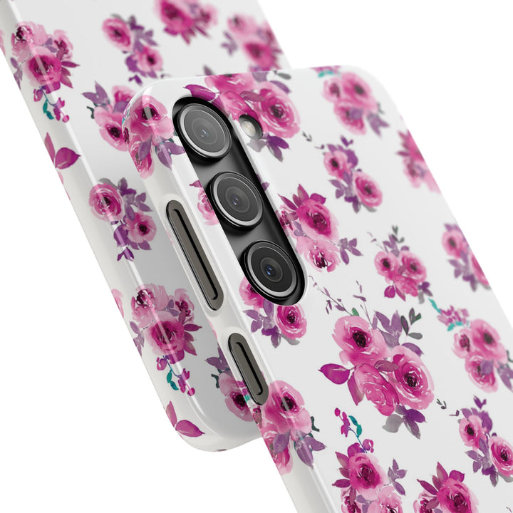 Sleek Snap Flowers Gift for Her Cute Phone Case for iPhone 16 15 14 13 12 11 X Xs Max Xr Pro Plus Samsung Galaxy S24 S23 S22 S21 S20 Ultra