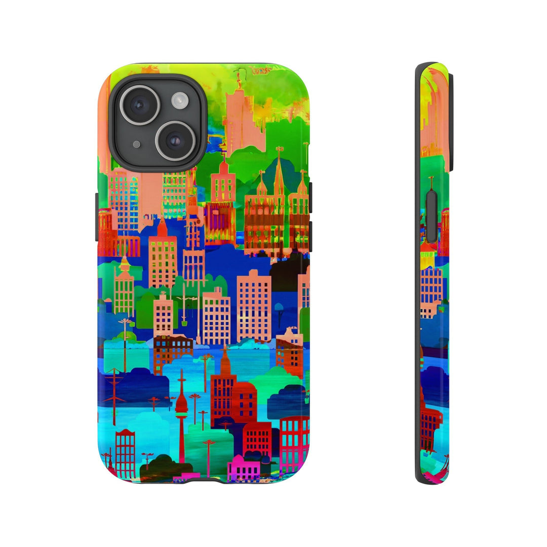 Cute Samsung Case | Cool Iphone Case | Summer City Skyline, Samsung S24, S23, S22, S21, IPhone 15 Case | Iphone 14 Case, Iphone 13 Case - Studio40ParkLane