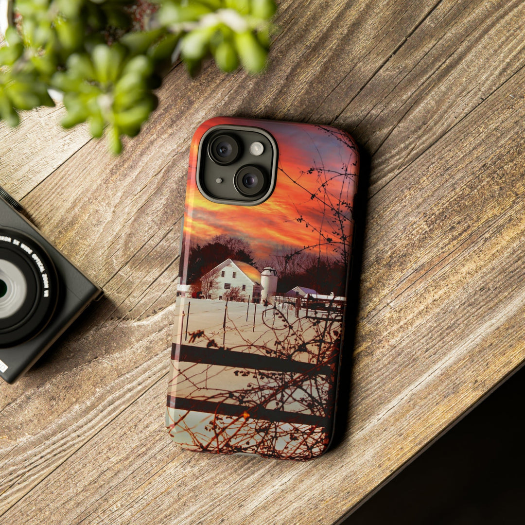 Cool Phone Case | Winter Sunset, For iPhone 15 Case | iPhone 15 Pro Case, Iphone 14 Case, Iphone 14 Pro Max Case, Protective Iphone Case - Studio40ParkLane