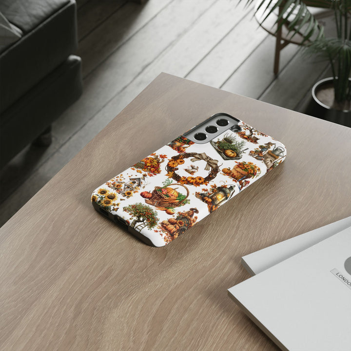 Impact Resistant, Fall Leaves Collage, Cute Phone Cases for Samsung S24, S23, S22, S21, IPhone 15 pro Iphone 14 pro Iphone 13 IPhone 12 Iphone 11 - Studio40ParkLane