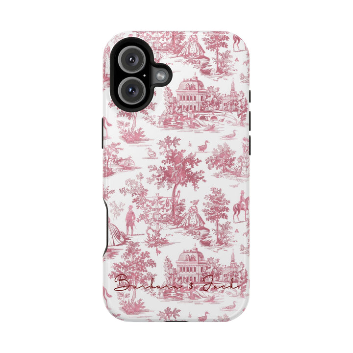 Magsafe French Toile Personalized Initial Custom Gift Cute Phone Cases for Iphone 16 Pro Max | iPhone 15, Pro Max Case, Iphone 14, 13, 12, 11, 10 - Studio40ParkLane