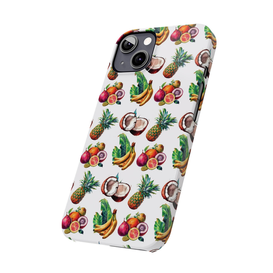 Slim Cute Phone Cases for Iphone - | iPhone 15 Case | iPhone 15 Pro Max Case, Iphone 14 Case, Iphone 14 Pro Max, Iphone 13, Tropical Summer Fruit - Studio40ParkLane