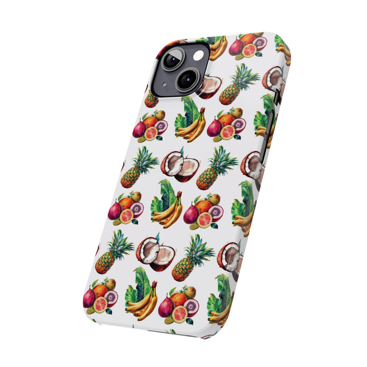 Slim Cute Phone Cases for Iphone - | iPhone 15 Case | iPhone 15 Pro Max Case, Iphone 14 Case, Iphone 14 Pro Max, Iphone 13, Tropical Summer Fruit - Studio40ParkLane