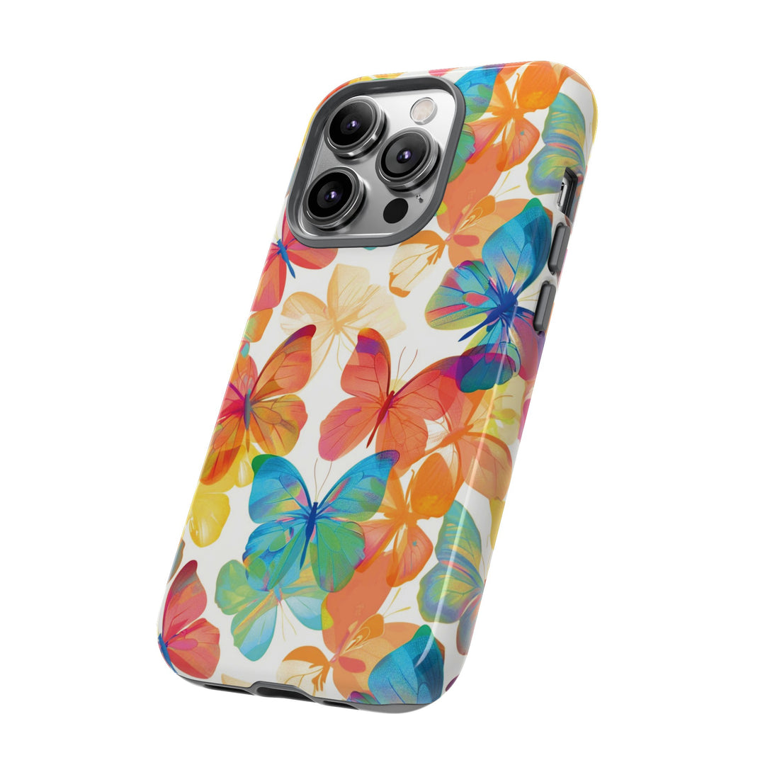 Cute Samsung Case | Cool Iphone Case | Summer Bright Butterflies, Samsung S24, S23, S22, S21, IPhone 15 Case | Iphone 14 Case, Iphone 13 Case - Studio40ParkLane
