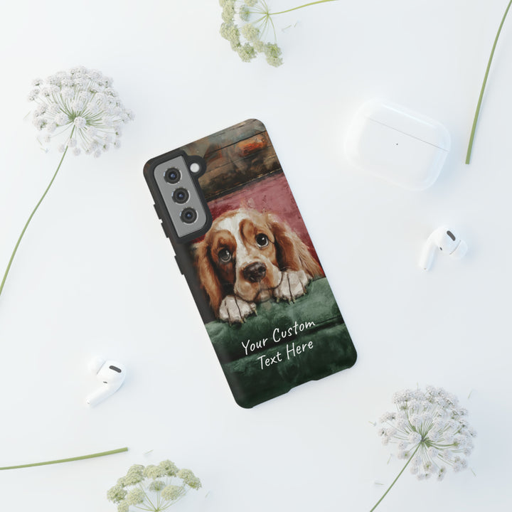 Personalize this Cute Samsung Phone Case | Cocker Spaniel Dog Samsung Phone Case | Galaxy S23, S22, S21, S20 | Customized Samsung Case - Studio40ParkLane