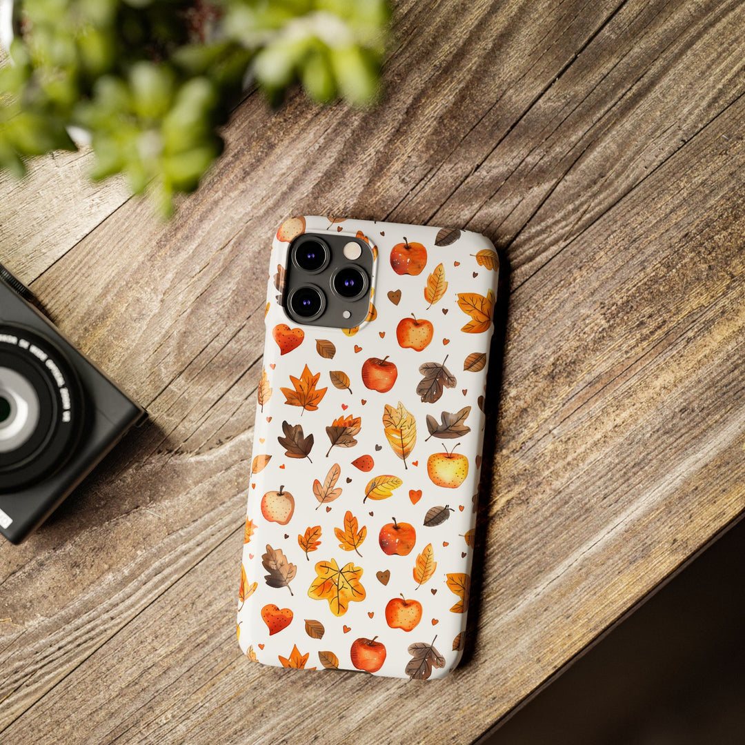 Slim Fall Autumn Leaves Gift for Her Cute Phone Cases for Iphone 16 | iPhone 15 Case | iPhone 15 Pro Max Case, Iphone 14, Iphone 14 Pro Max, Iphone 13, Slim - Studio40ParkLane