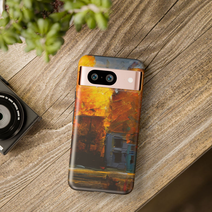 Impact Resistant, Fall Leaves Oil Painting, Cute Phone Cases for Samsung S24, S23, S22, S21, IPhone 15 pro Iphone 14 pro Iphone 13 IPhone 12 Iphone 11 - Studio40ParkLane
