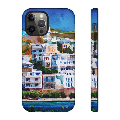 Impact Resistant, Greece House, Cute Phone Cases for Samsung S24, S23, S22, S21, IPhone 15 pro Iphone 14 pro Iphone 13 IPhone 12 Iphone 11