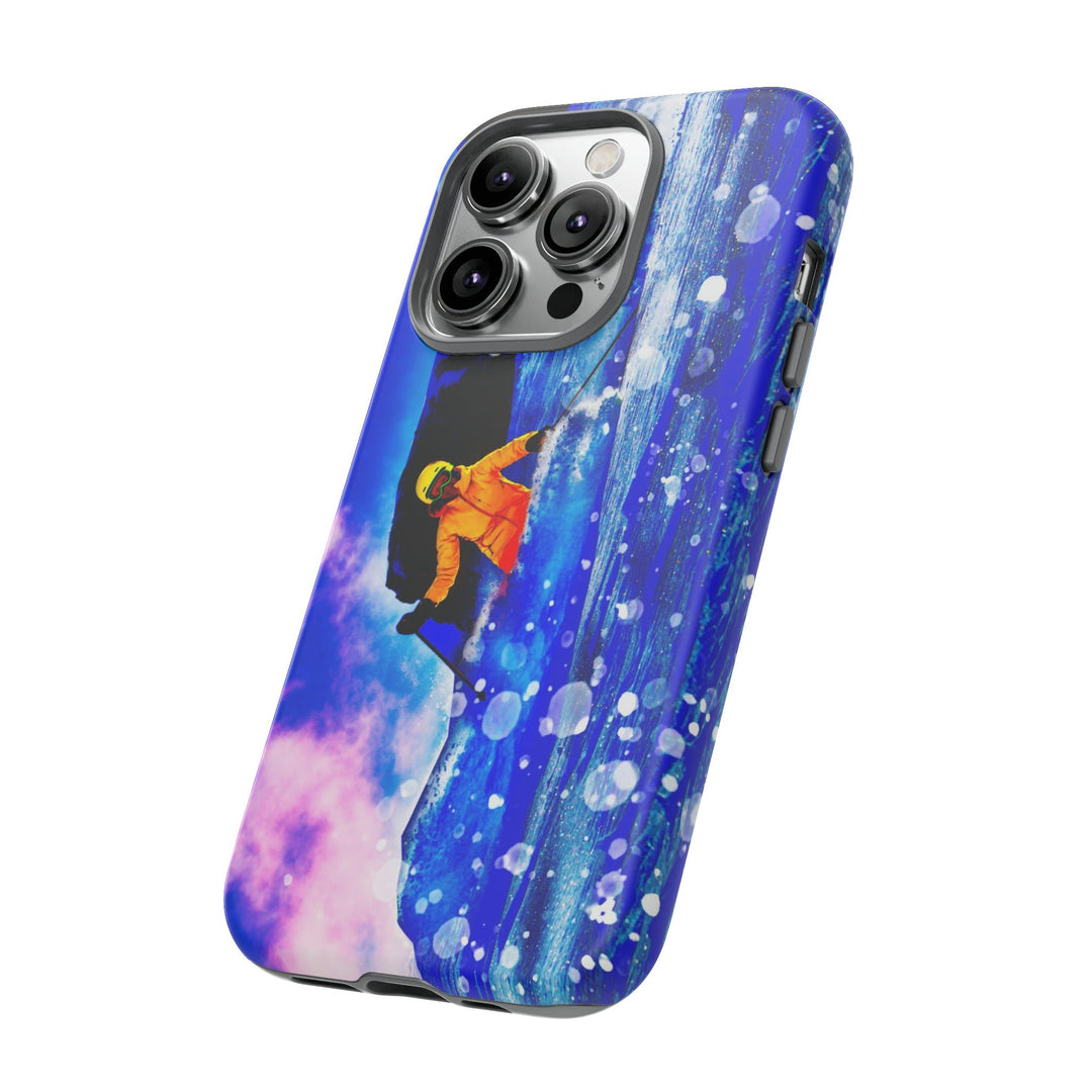 Cute IPhone Case | iPhone 15 Case | iPhone 15 Pro Max Case, Iphone 14 Case, Iphone 14 Pro Max Case IPhone Case for Art Lovers, Skier Mountain - Studio40ParkLane