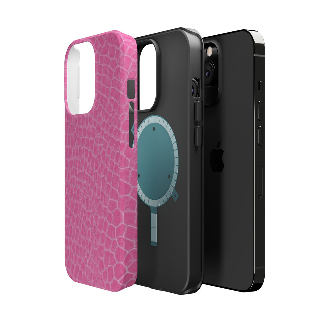 Non Leather Pink Color Pattern Magsafe Cute Phone Case for Iphone Gift for Her, | iPhone 15 Case | iPhone 15 Pro Max Case, Iphone 14, Iphone 14 Pro Max, Iphone 13, Iphone 16 - Studio40ParkLane