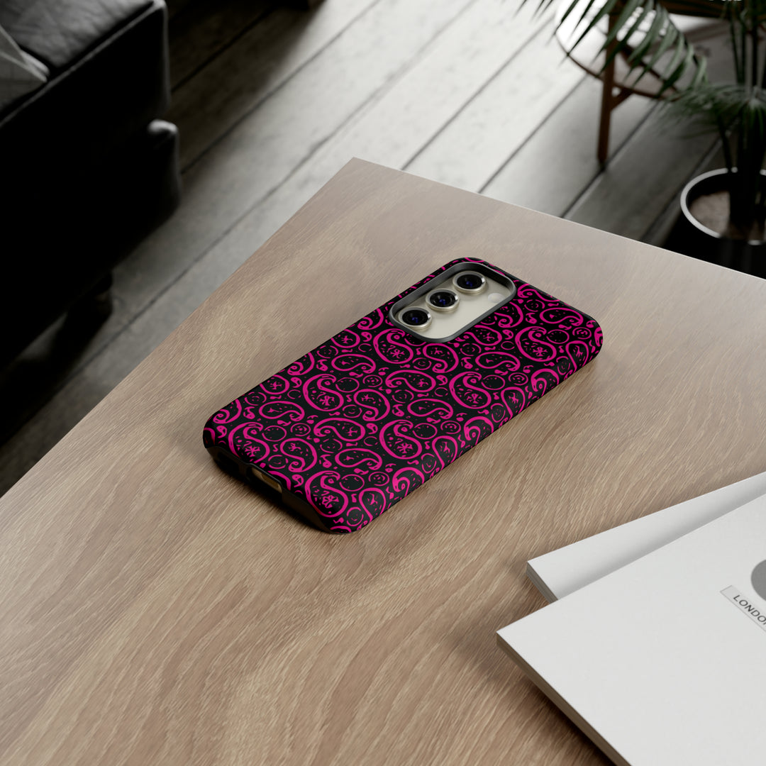 Samsung Galaxy Phone Case | Galaxy S23, S22, S21, S20 | Luxury Case Double Layered | Impact Resistant | Fashionable - Paisley 3 - Studio40ParkLane