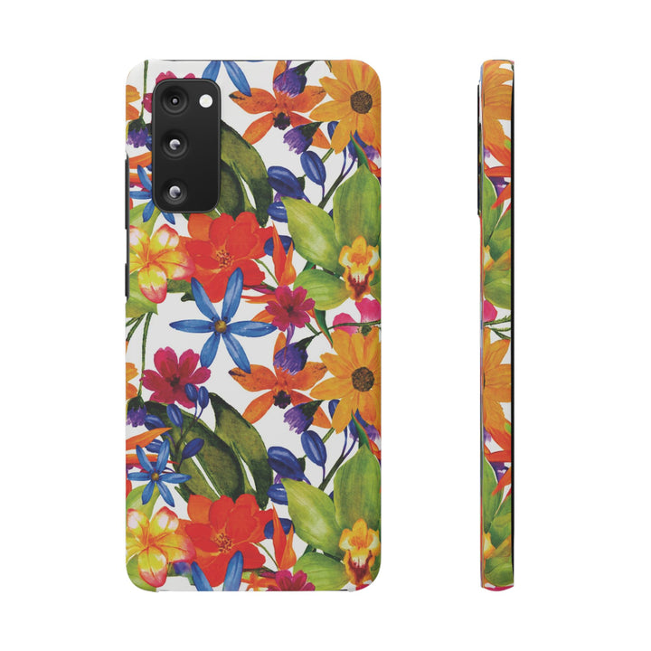 Sleek Snap Colorful Flowers Cute Phone Case for iPhone 16 15 14 13 12 11 X Xs Max Xr Pro Plus Samsung Galaxy S24 S23 S22 S21 S20 Note Ultra