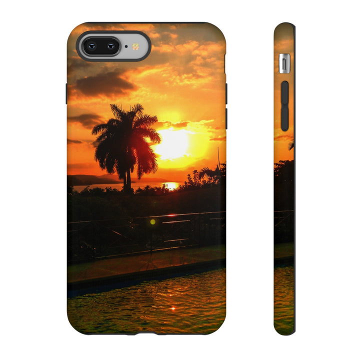 Cute Samsung Case | Cool Iphone Case | Summer Jamaica Pool Sunset, Samsung S24, S23, S22, S21, IPhone 15 Case | Iphone 14 Case, Iphone 13 Case - Studio40ParkLane