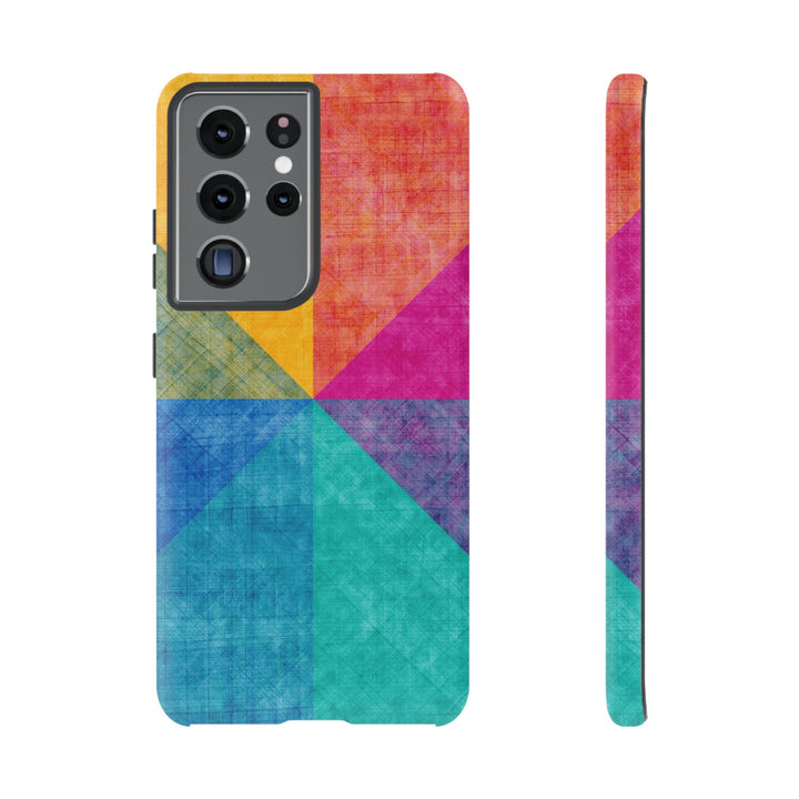 Impact Resistant, Colored Shapes, Cute Phone Cases for Samsung S24, S23, S22, S21, IPhone 15 pro Iphone 14 pro Iphone 13 IPhone 12 Iphone 11 - Studio40ParkLane