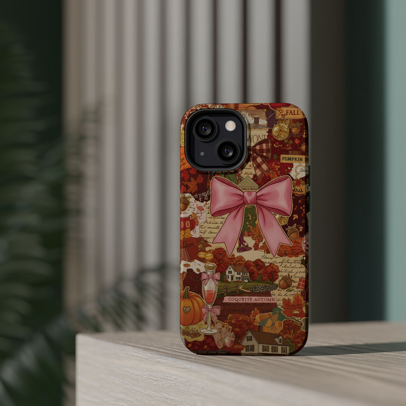 New England Fall Coquette Collage Tough Magsafe Cute Phone Cases for Iphone | iPhone 15 Pro Max Case, Iphone 14, Iphone 14 13 12 11 10 9 8 7 - Studio40ParkLane