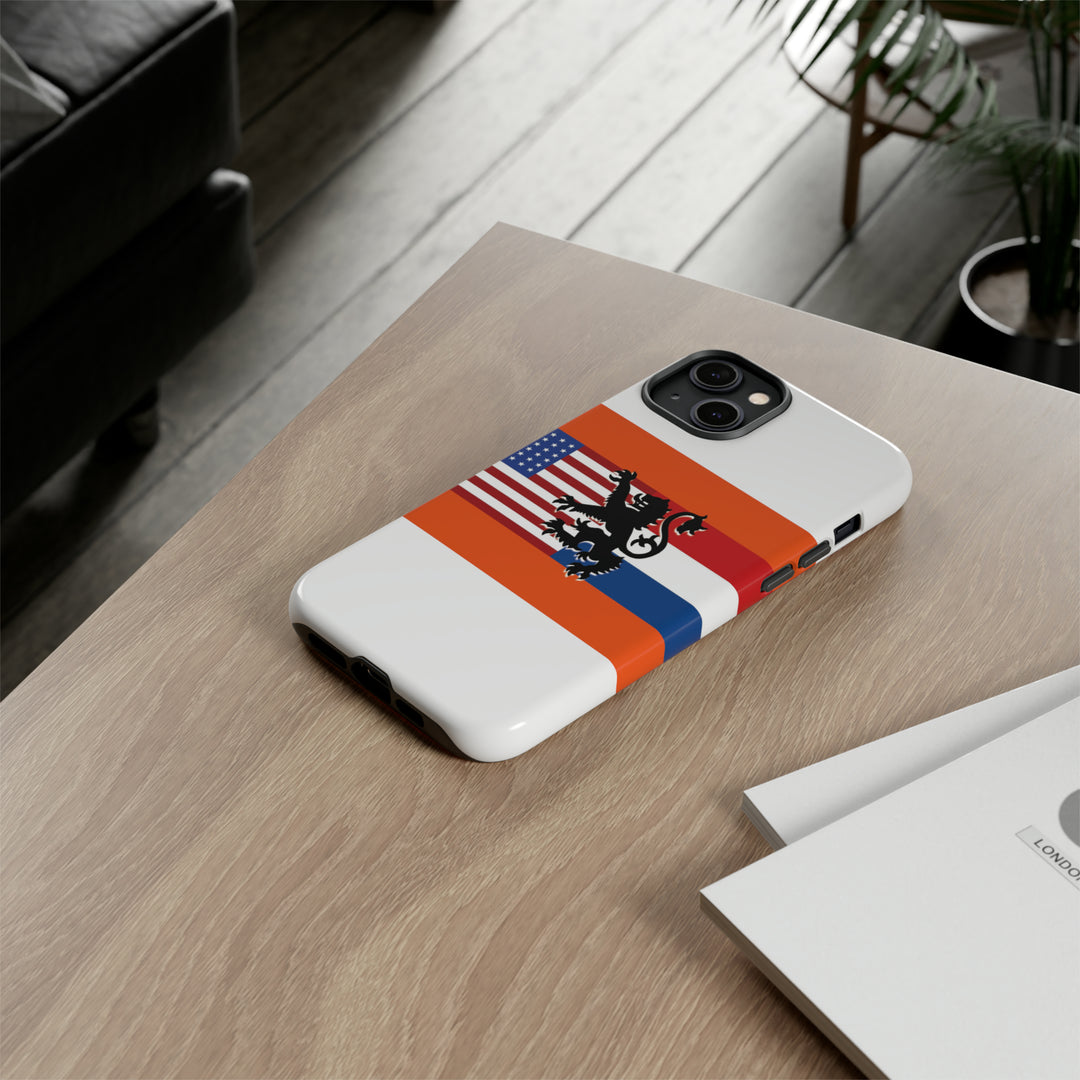 Cute IPhone Case | iPhone 15 Case | iPhone 15 Pro Max Case, Iphone 14 Case, Iphone 14 Pro Max Case IPhone Case for Art Lovers, Dutch US Flag - Studio40ParkLane
