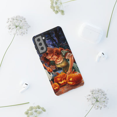 Autumn Fall Pumpkin Fairy Gift for Her Cute Phone Case for, Samsung Galaxy S24, S23, S22, S21, IPhone 16 Case | Iphone 15, Iphone 14, IPhone 13 Case