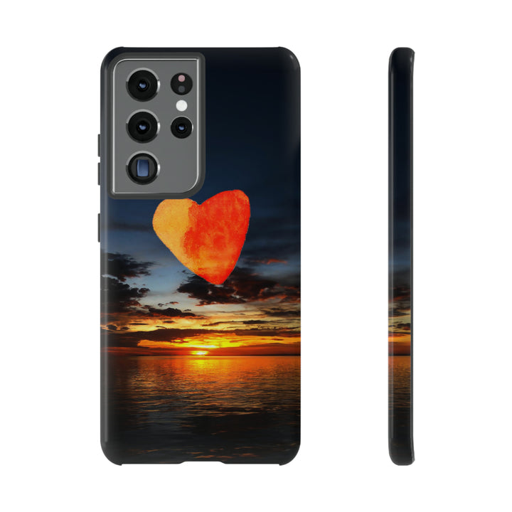 Cute Samsung Phone Case | Aesthetic Samsung Phone Case | Galaxy S23, S22, S21, S20 | Luxury case, Cute Rising Heart Sunset Phone Case - Studio40ParkLane